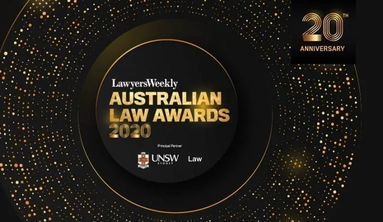 australian law awards 2020 WINNERS