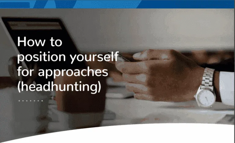 how to position yourself for approaches