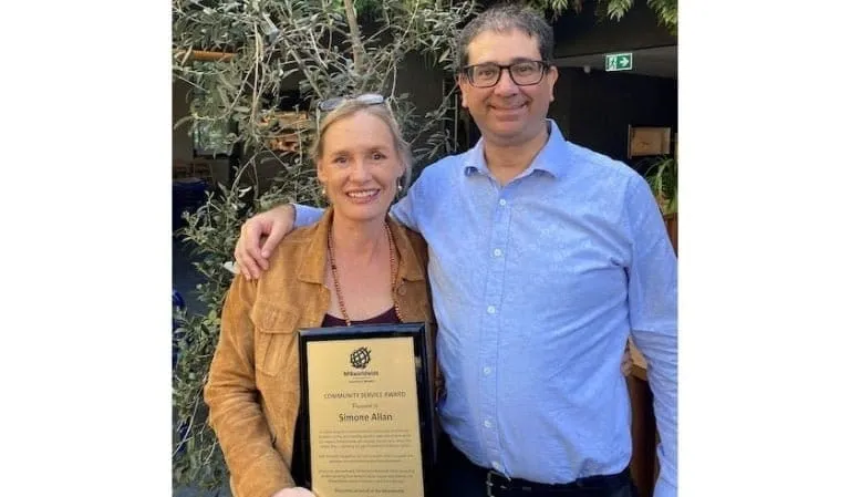 Simone Allan and NPAworldwide chair Jason Elias