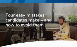 four easy mistakes candidates make