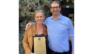 Simone Allan and NPAworldwide chair Jason Elias